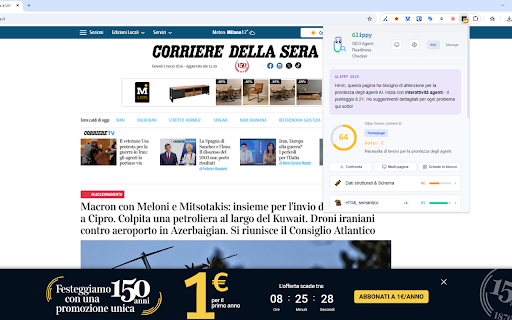 Glippy - GEO & Agent-Readiness Checker