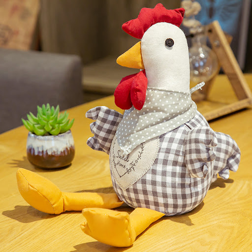 Title 1, Creative Simulation Old Hen Doll Plush Toy, Sof...