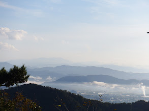 左奥に白山が大きく