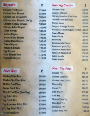 Dakshin The Family Restaurant menu 