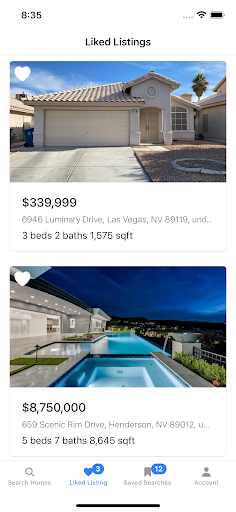 Screenshot LVR - Home Search
