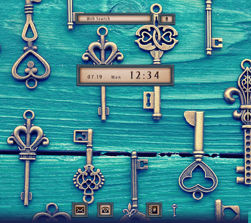 Screenshot Antique Keys Theme