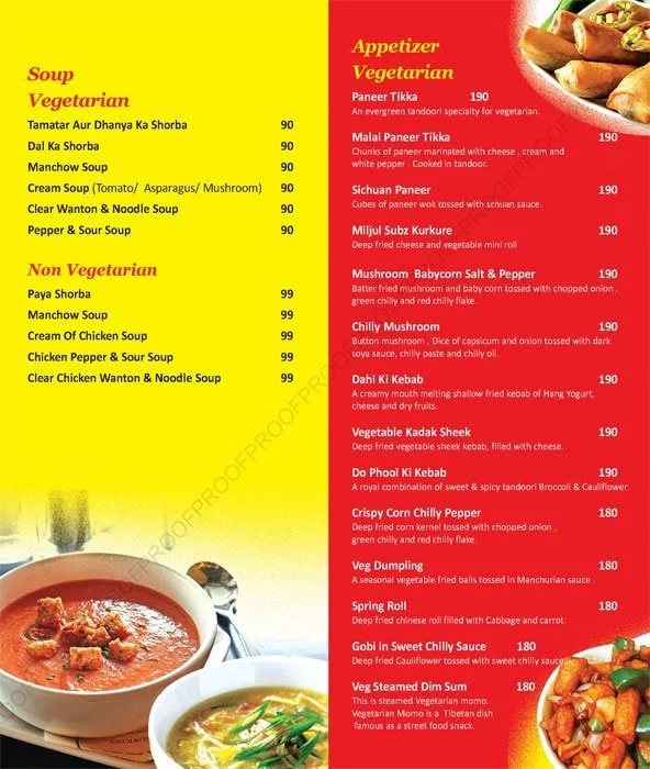 Swagath Residency menu 