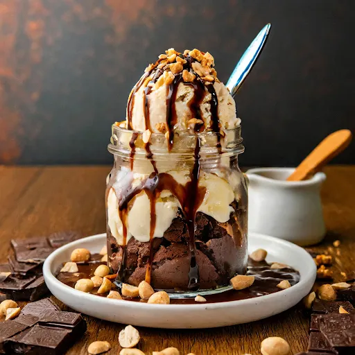 Peanut Butter Brownie Sundae