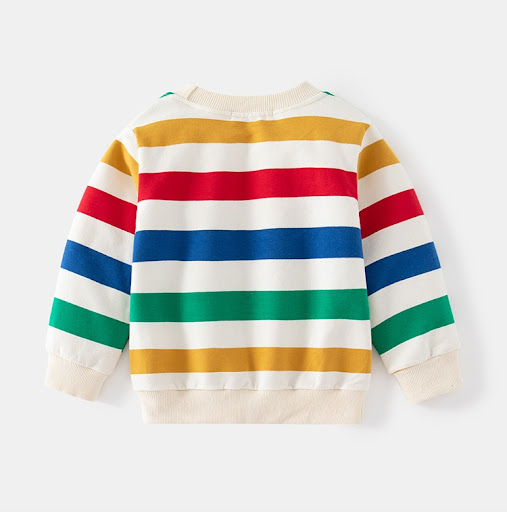 Title 4, Colorful striped long-sleeved sweater for ultim...