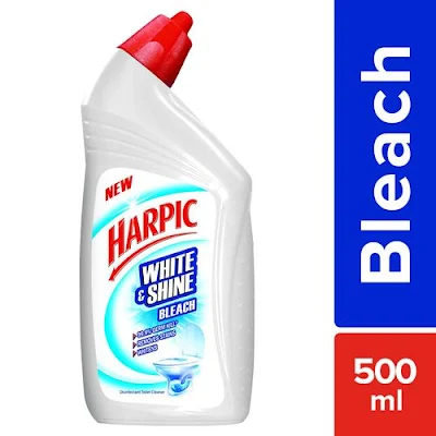 Harpic Disinfectant Toilet Cleaner - White & Shine Bleach - 500 gm