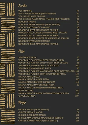 The Sandwich House menu 