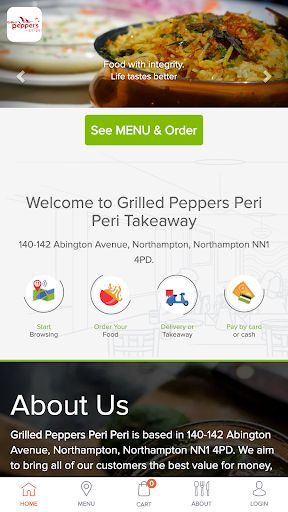 Grilled Peppers Peri Peri