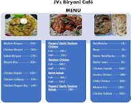 JV's Biryani Cafe menu 2