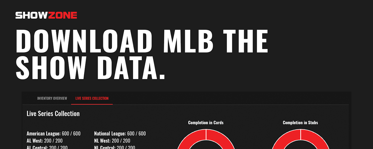 ShowZone - Download MLB The Show Data Preview image 1