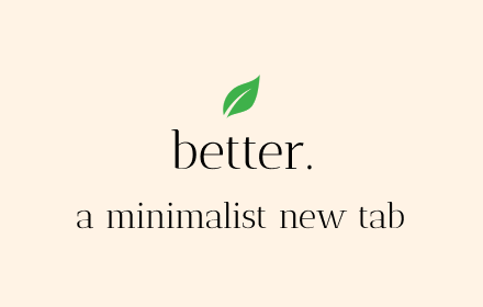 Better - A Minimalist Homepage small promo image