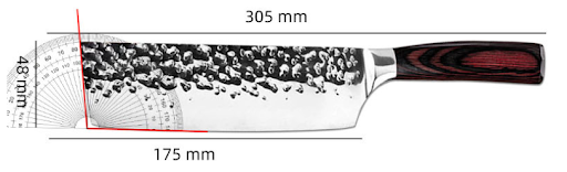 Title 5, Japanisches Küchenmesser aus Edelstahl, scharf ...