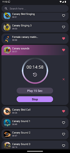 Screenshot Canary Bird Sounds