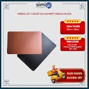 Miếng Lót Chuột Da 2 Mặt Merju Chính Hãng Mj103 (20X30Cm) ( Màu Ngẫu Nhiên )