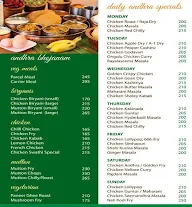 Swathi Spice n Ice menu 2