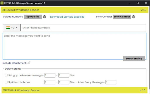 EFFESS Services Free Bulk Message Sender