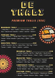 De Thali menu 1