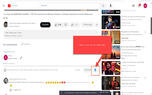 Asistente de AI de chatgpt para comentarios de YouTube