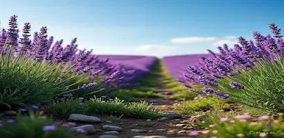 Lavender Field Wallpaper Screenshot 1 of 9