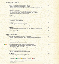 Sterlings MAC Restaurant menu 1