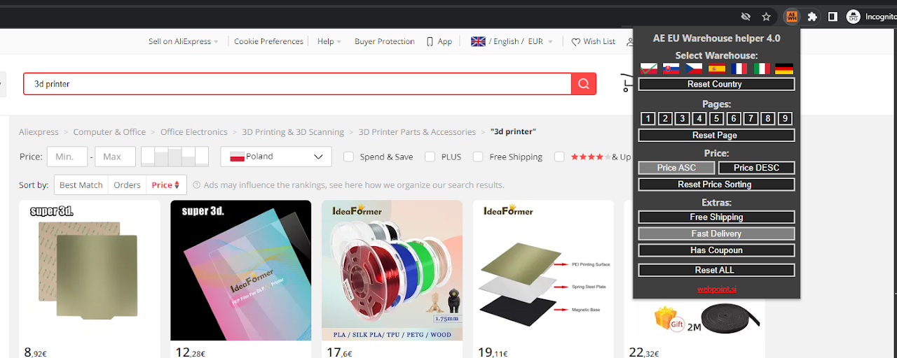 Aliexpress Europe extension Preview image 2