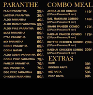 Parathe Delhi 32 menu 1