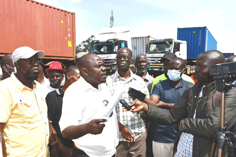 Roman Waema, Kenya Long Distance Truck Drivers Union secretary general in Malaba town.