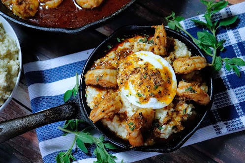 Southern Style Blackened Shrimp & Grits