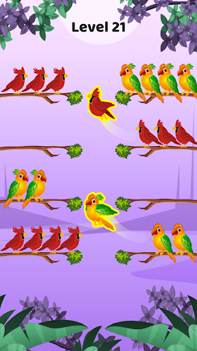 Screenshot Bird color sort - Match puzzle