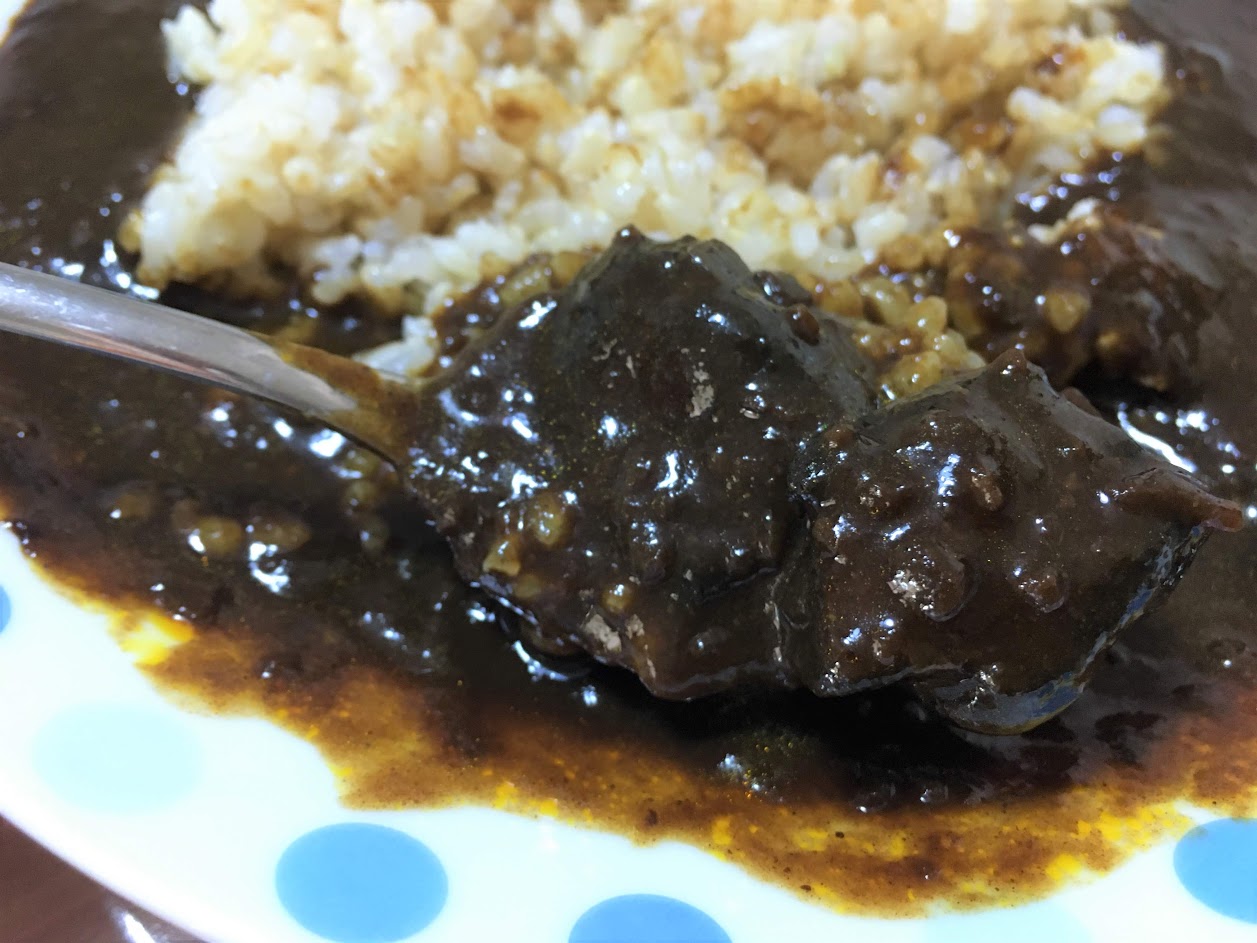 男の極旨黒カレー　味　辛さ