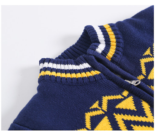 Title 9, Korean Boys Plus Fleece Long Sleeve Sweater Jac...