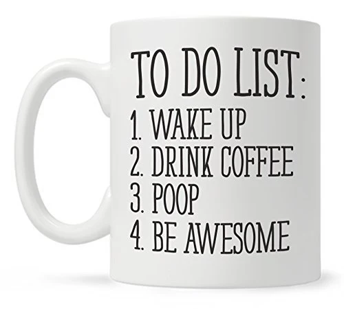 Title 3, Caneca de cerâmica com marcas de humor para lis...