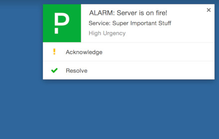 PagerDuty Notifier chrome extension