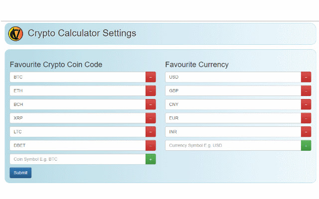 Crypto Calculator