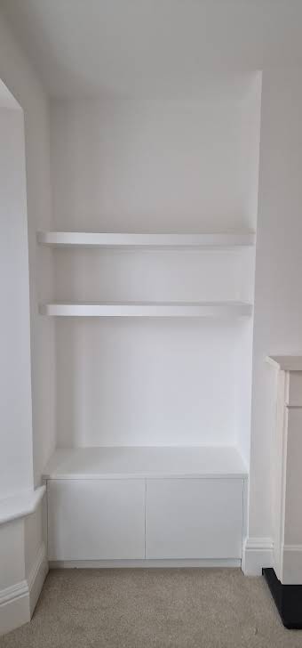 Alcove unit and floating Shelves album cover