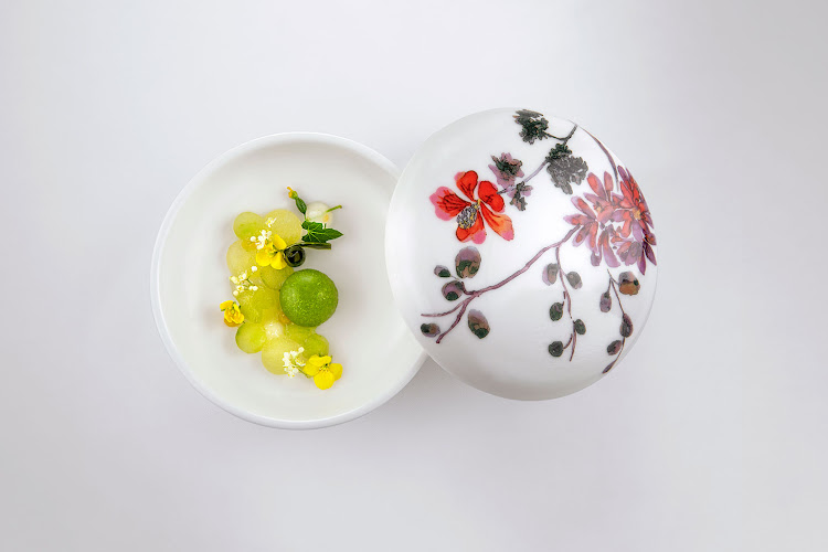 Dish from Restaurant Mosaic's new spring menu ‘Nasturtium’.