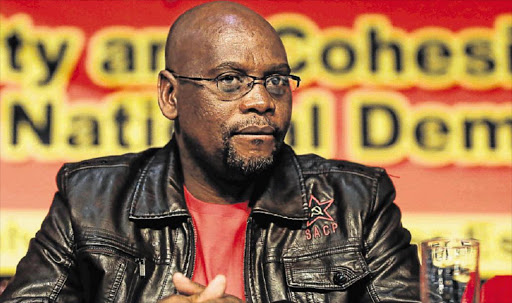 QUIET TRIUMPH: Cosatu boss S’dumo Dlamini – despite its recent opposition to the Taxation Laws Amendment Act, Cosatu has not hailed government’s reversal Picture: FILE