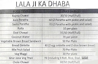 Lala Ji Ka Dhaba menu 1