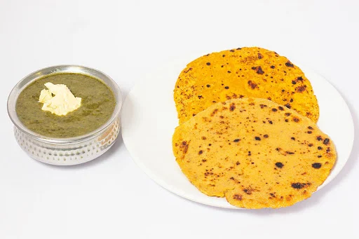 Sarson Ka Saag With 2 Makki Ki Roti