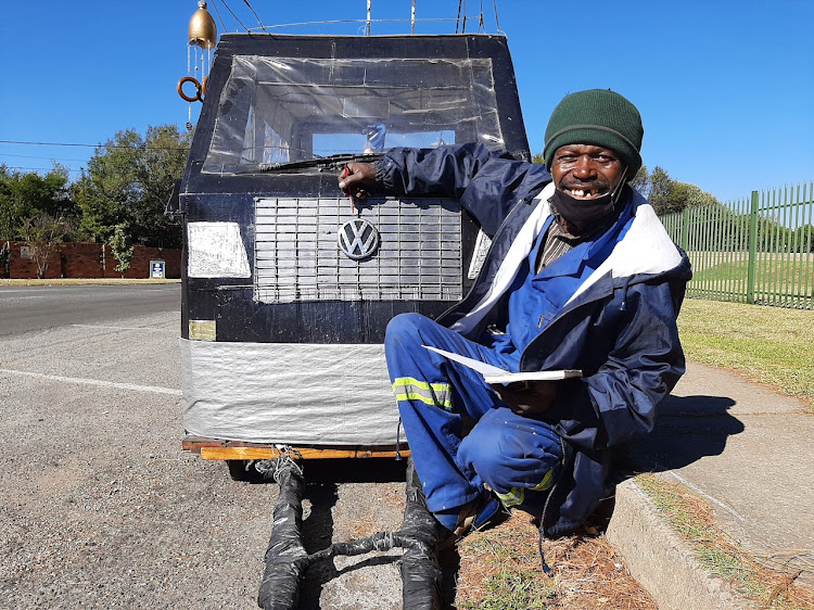 Johannes Sithole and his Volkswagen Crafter minibus.