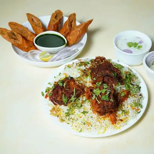 Chicken Tandoori Biryani With Seekh Kabab