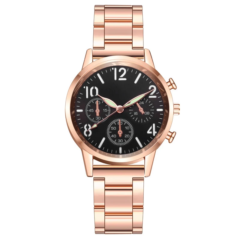 Il nuovo orologio al quarzo multifunzione luminoso da donna con cinturino in acciaio. Eleganza, funzionalità e leggibilità impeccabili per ogni occasione.