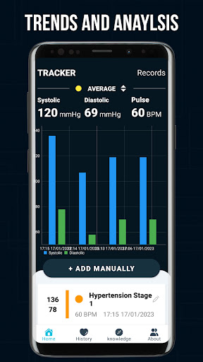 Screenshot Blood Pressure Monitor