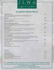 JLWA Restaurant & Bar menu 5