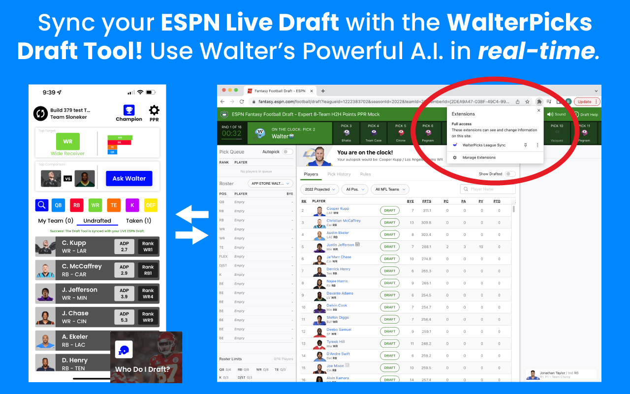 WalterPicks League Sync Preview image 0