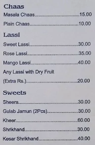 Punjabi Dhaba & Family Restaurant menu 1