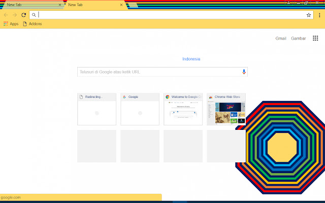 Rainbow Mirror chrome extension