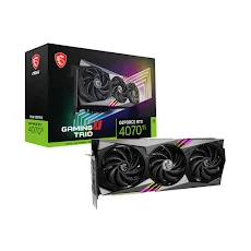 Card màn hình MSI GeForce RTX 4070 GAMING X TRIO 12G 12GB GDDR6X (912-V513-220)