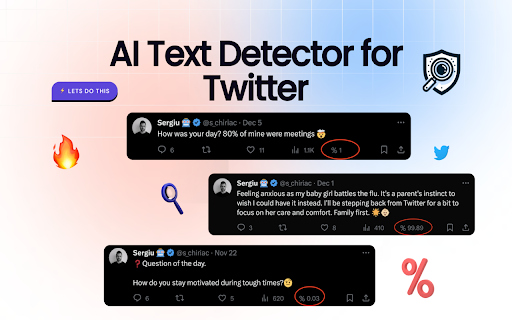 Tweet Detective - AI text detection for X