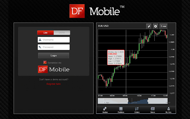 DFMobile - Forex & CFD Trading chrome extension